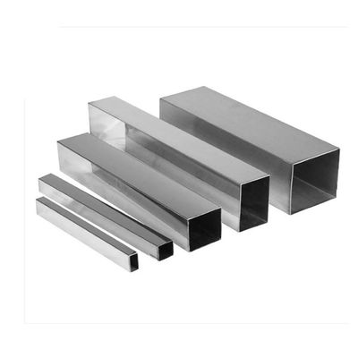 Tubos cuadrados de acero inoxidable sin costura 304 201 316 8K BA 2B 6mm-2500mm