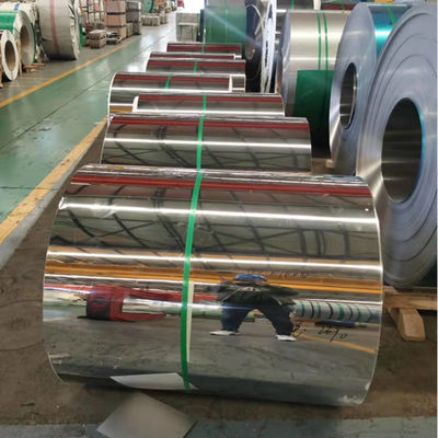 304 bobina de acero inoxidable laminado en frío 2B Finish ASTM A240 0,3 mm a 3,0 mm espesor 1000 mm 1500 mm anchura